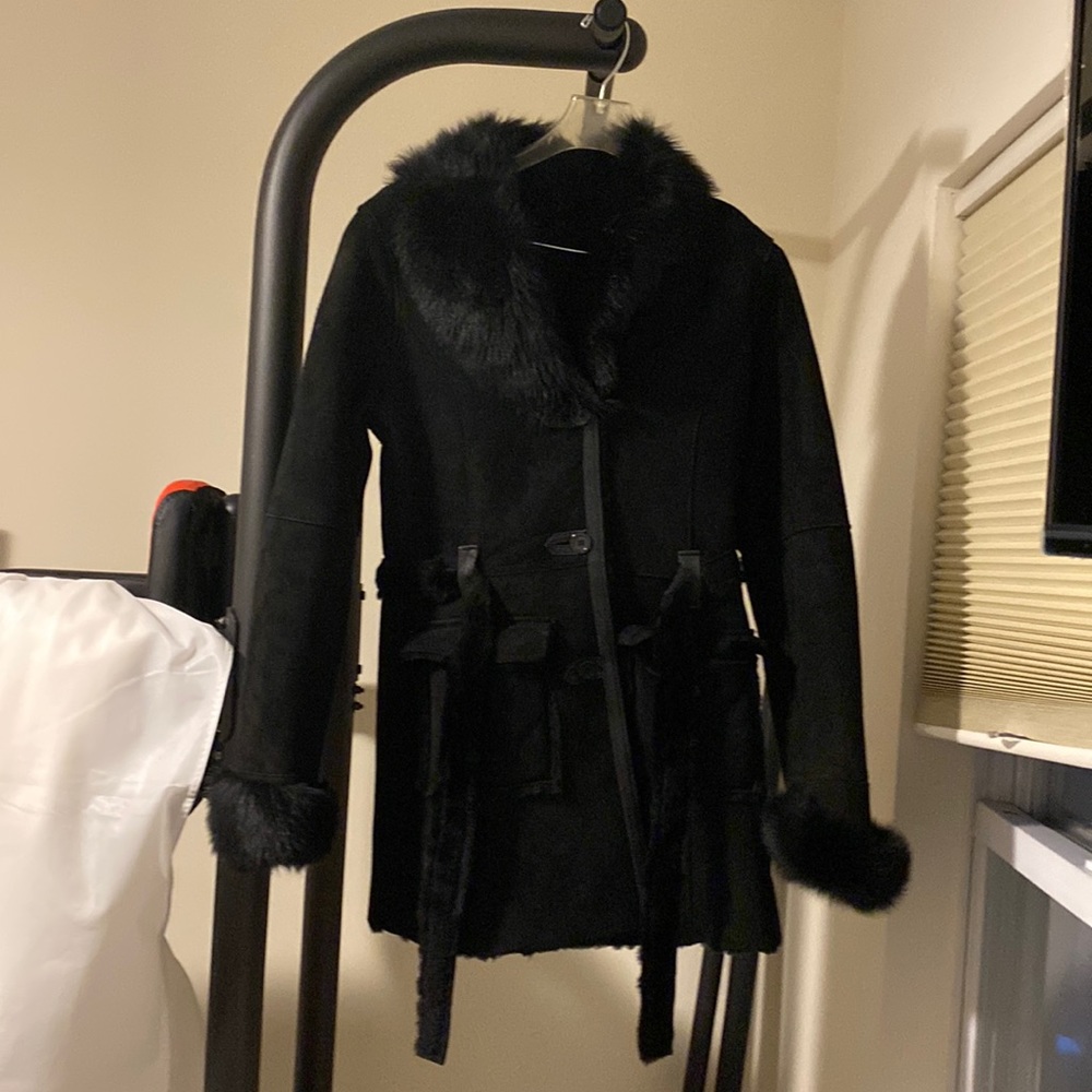 Sheepskin with fur jacket